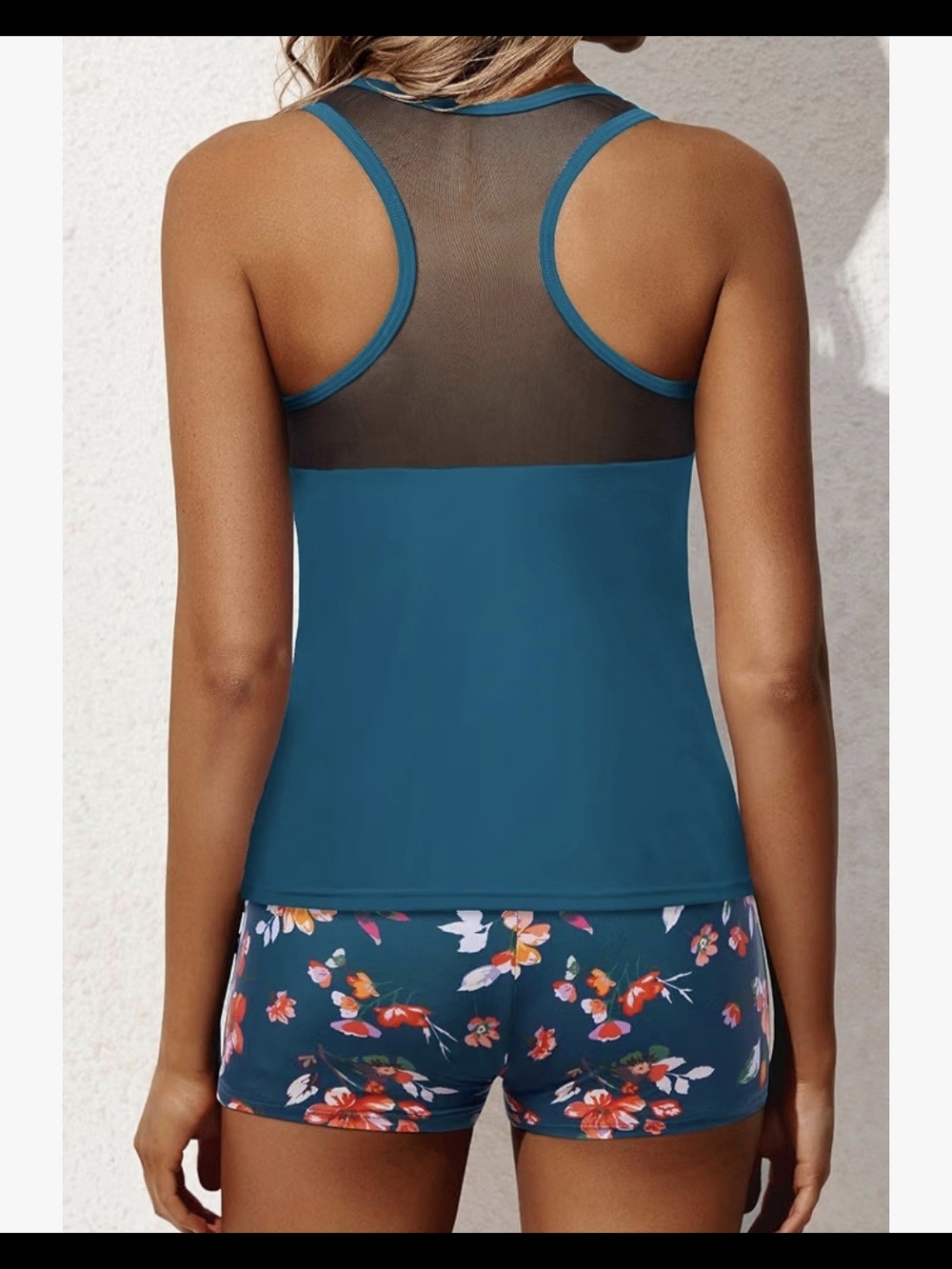 Yonique Athletic Tankini with Shorts #1419 - Picture 5 of 7